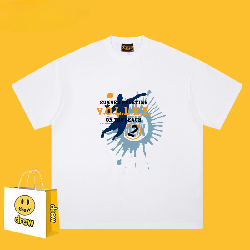 Drew T-shirts Cotton Short-Sleeved Printed T-shirt