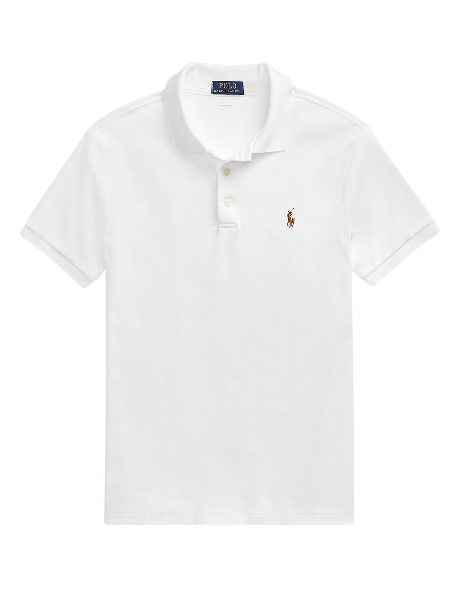 RALPH LAUREN Slim Fit Soft-Touch Polo Shirt White
