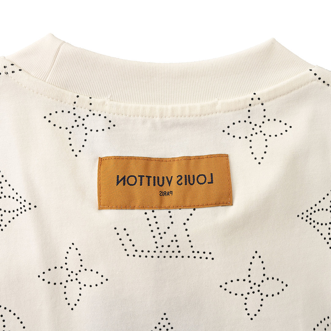 Louis Vuitton All-Over Chain Print Short-Sleeve T-Shirt