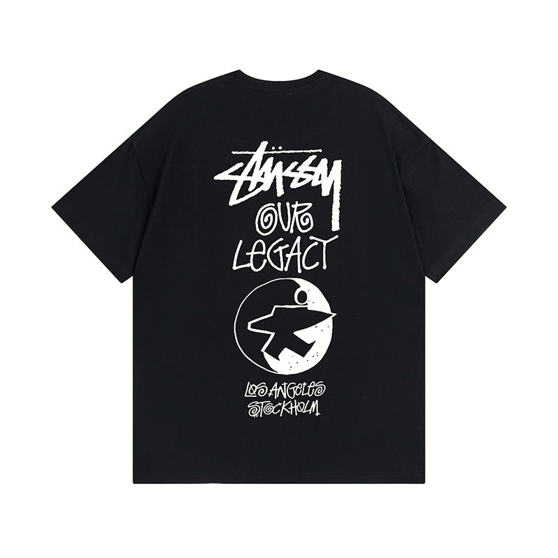 Stussy T-Shirts Casual Loose Couple T-Shirts
