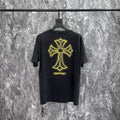 Chrome Heart T Shirts Washing Water Sanskrit Cross Foam Pulp Short Sleeve