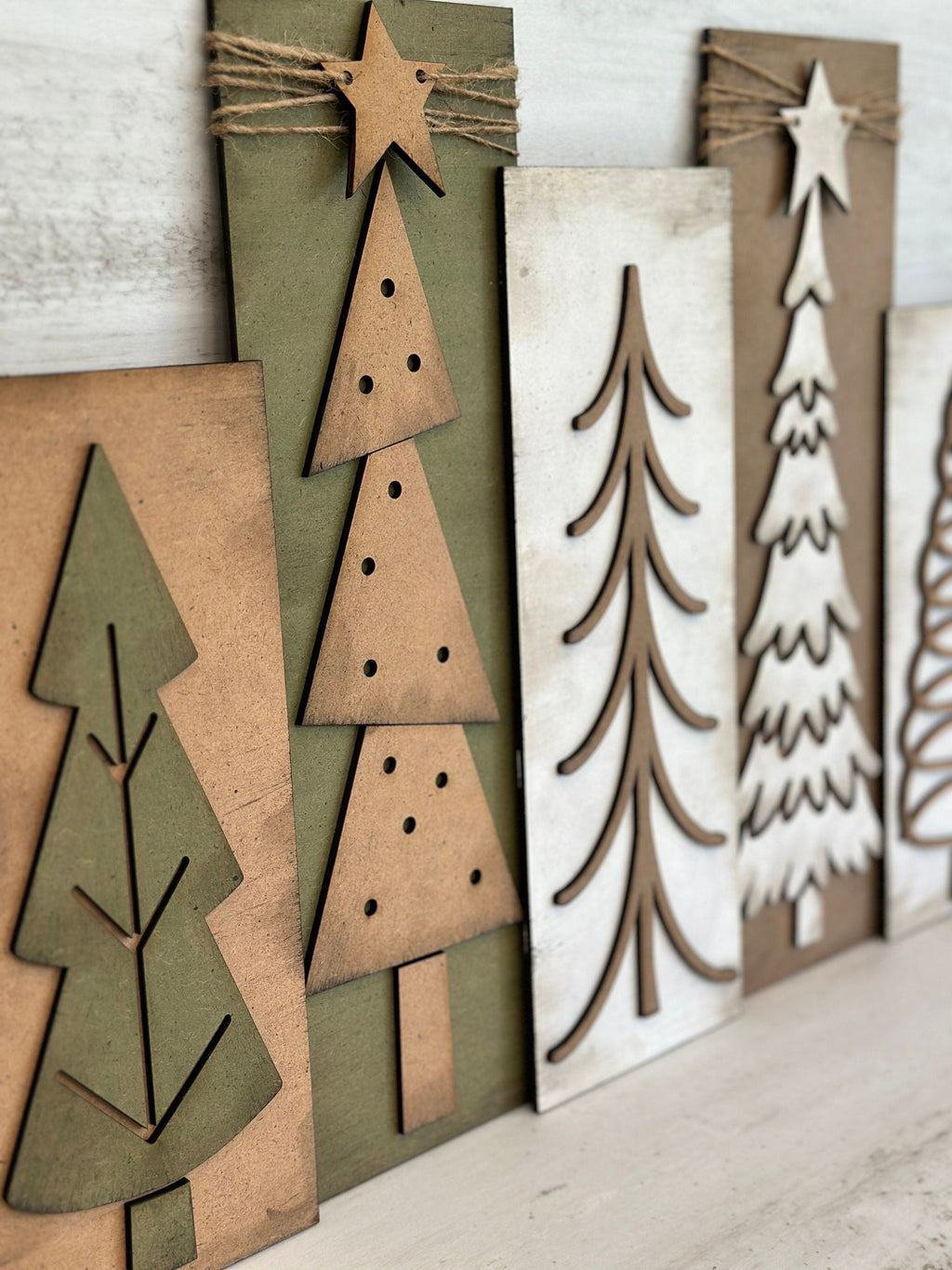 Farmhouse Christmas Tree Sign File SVG, Glowforge, Holiday, Christmas, Rustic,  LuckyHeartDesignsCO